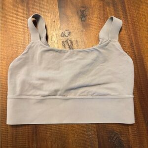 Athleta Warrior Twist Longline Bra in Horizon Grey sz M EUC